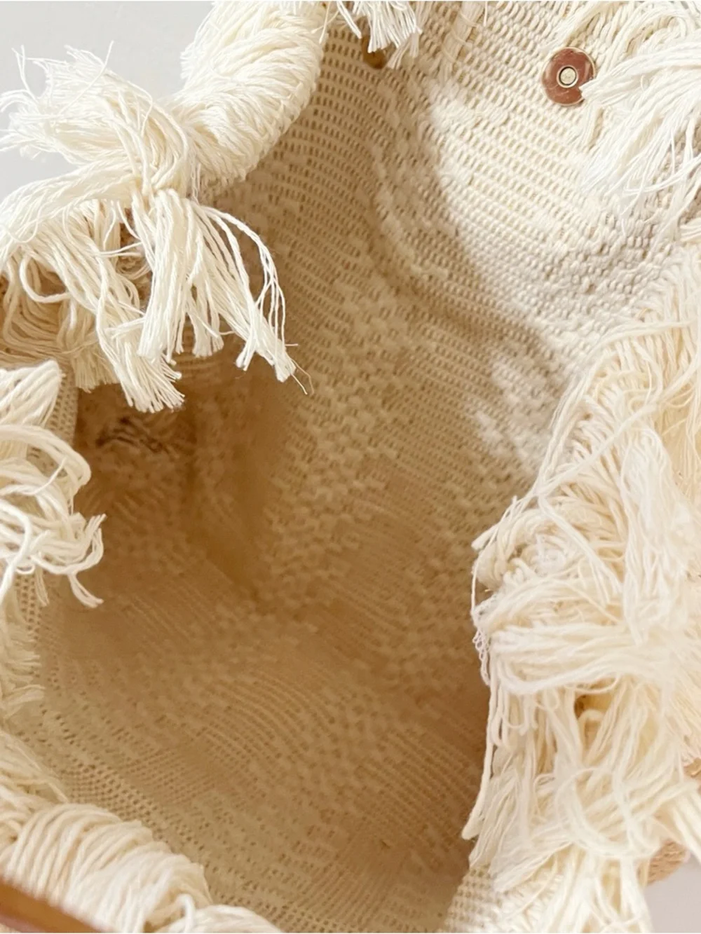 LULLA Collection Fringe Woven Tote Bag - Picture 7 of 9
